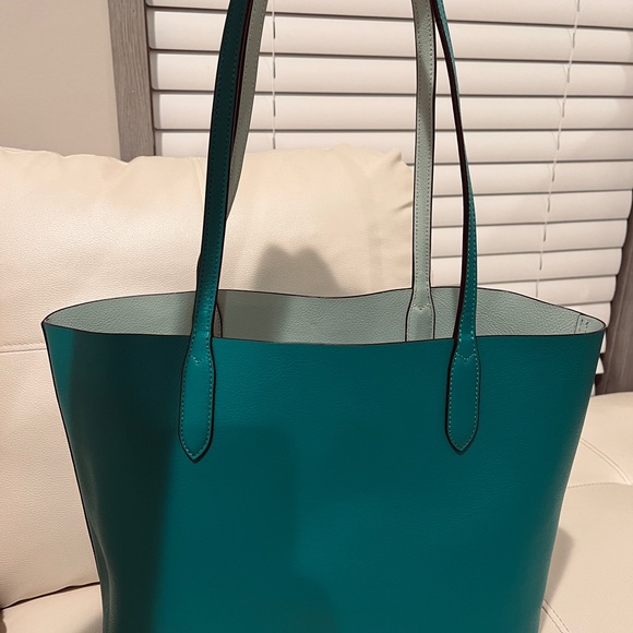 Kate Spade Green/Mint Reversible Tote Bag - Picture 2 of 8